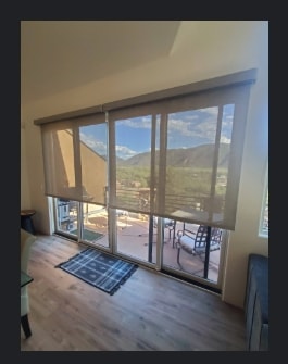 Sliding Door Roller Shades